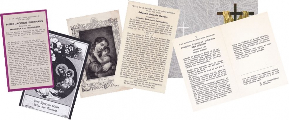 'Het laatste Taboe'- bidprentjes door de eeuwen heen